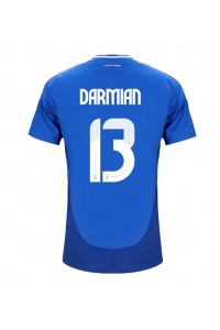 Italië Matteo Darmian #13 Voetbaltruitje Thuis tenue EK 2024 Korte Mouw